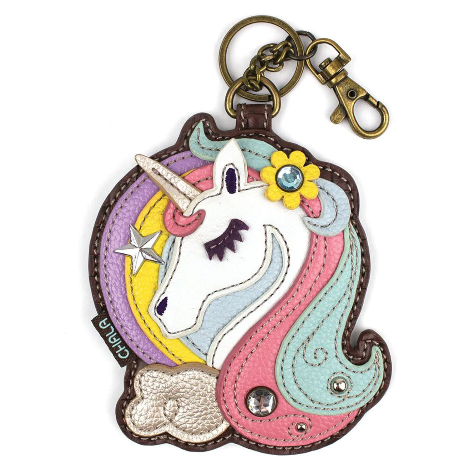Claires Caticorn Keychain Pouch Small Coin Purse Cat Unicorn Rainbow | eBay
