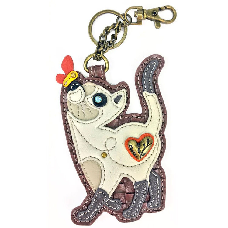 Chala Slim Cat Key Fob/Coin Purse