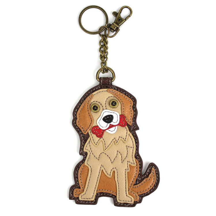 Chala Golden Retriever Key Fob/Coin Purse