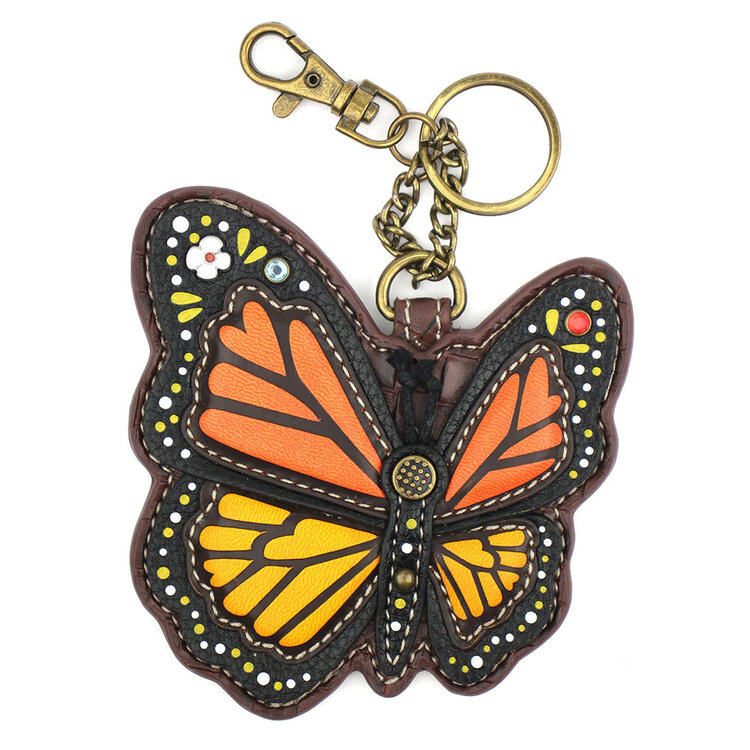 Chala Monarch Butterfly Key Fob/Coin Purse