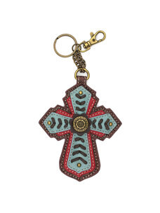 Chala Chevron Cross Key Fob
