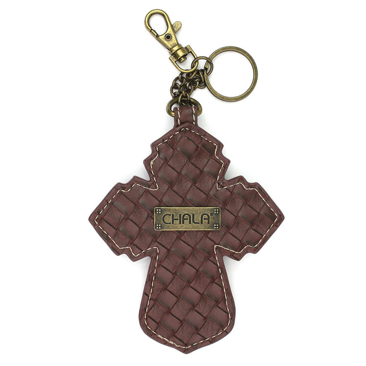 Chala Chevron Cross Key Fob