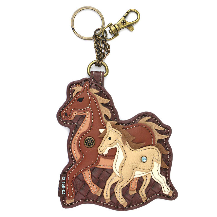 Chala Horse Family Key Fob/Coin Purse