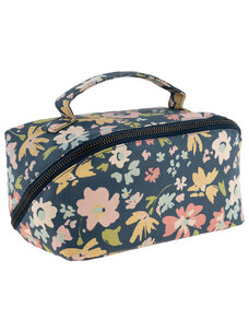 Karma Zip Bag (Navy Floral)