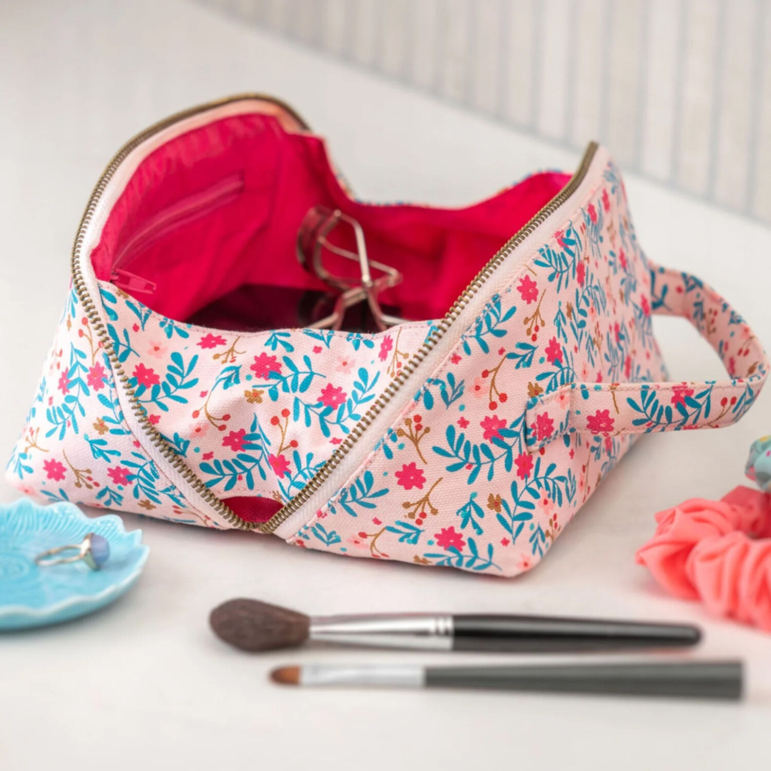 Floral Makeup Bag