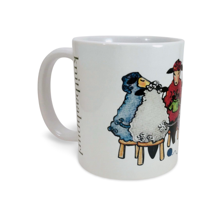 KnitBaahPurl Wendy's Knitting Circle Mug