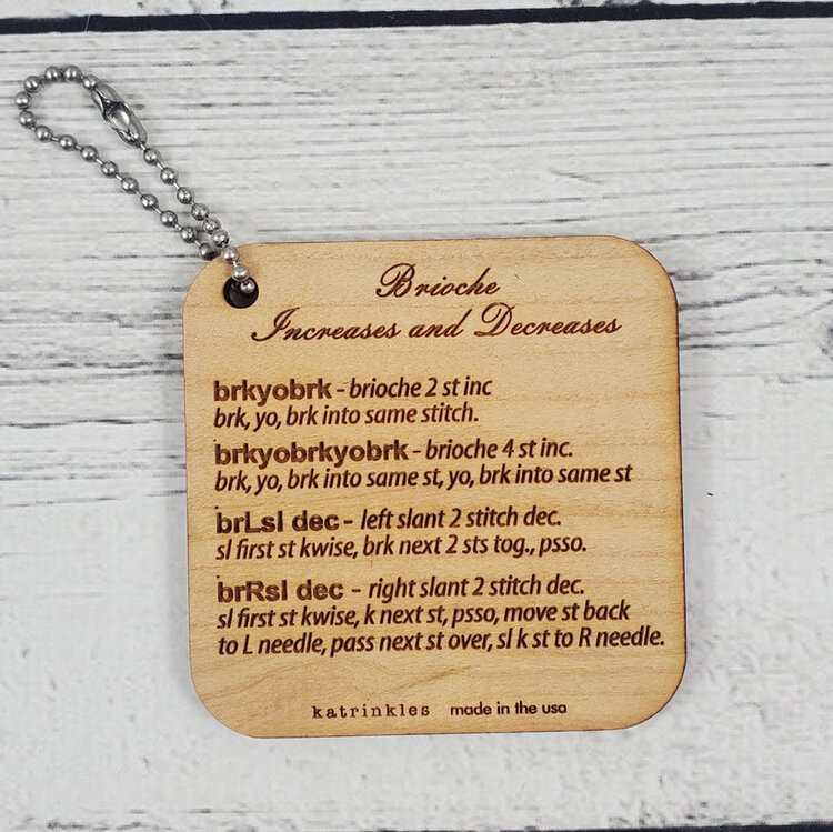 Katrinkles Brioche Increases and Decreases