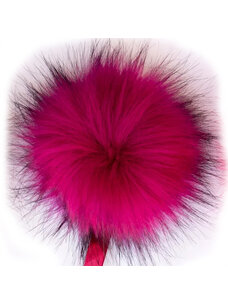 Ikigai Fiber Faux Fur Pom Pom (Raspberry)