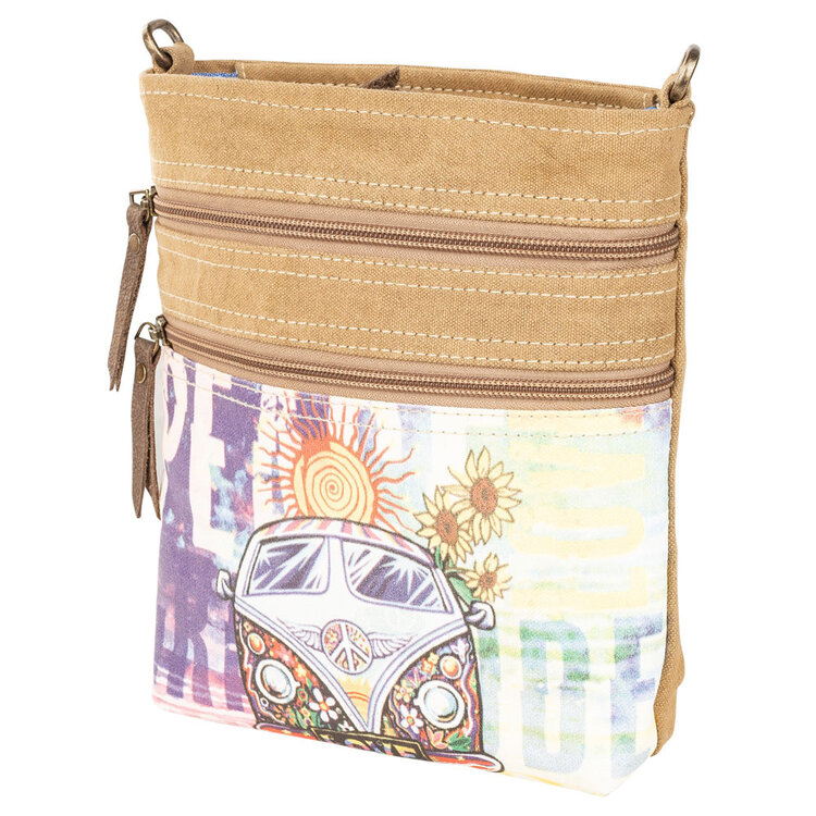 Clea Ray Peace Love Bus Crossbody