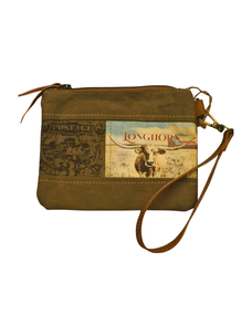 Clea Ray Longhorn Wristlet