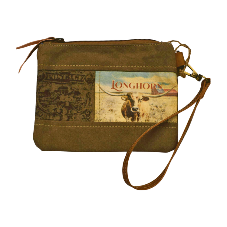 Clea Ray Longhorn Wristlet