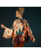 【Kith】Floral Seersucker Kimono Jacket Kith Men's Floral Print Seersucker Kimono Jacket Blue Size