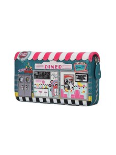 Vendula Kitty's Diner Large Ziparound Wallet