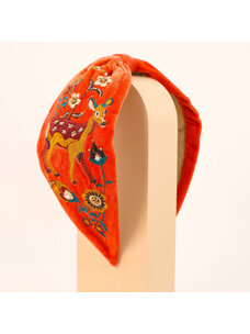 Powder Design Velvet Headband (Fawn in a Meadow)