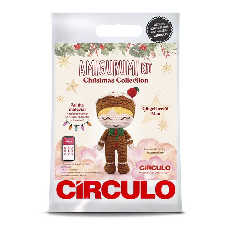 Circulo Christmas Crochet Kit (Gingerbread Man)