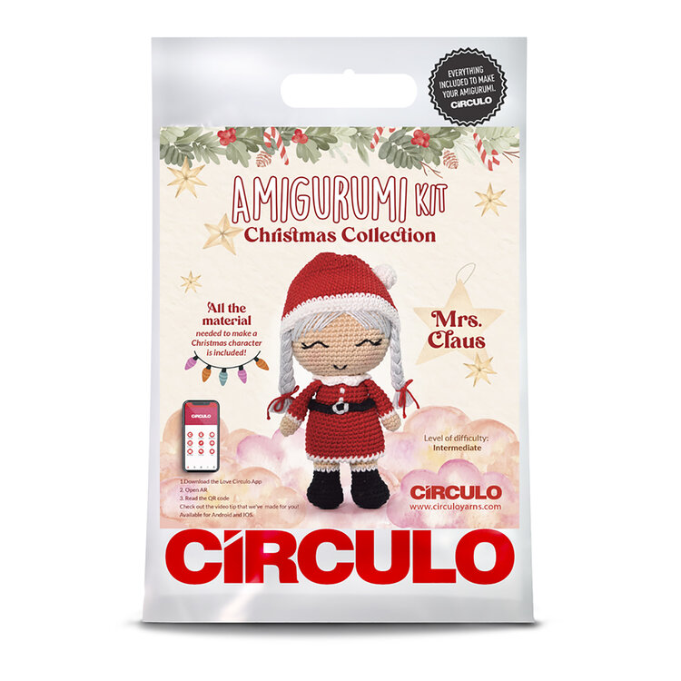 Circulo Christmas Crochet Kit (Mrs. Claus)