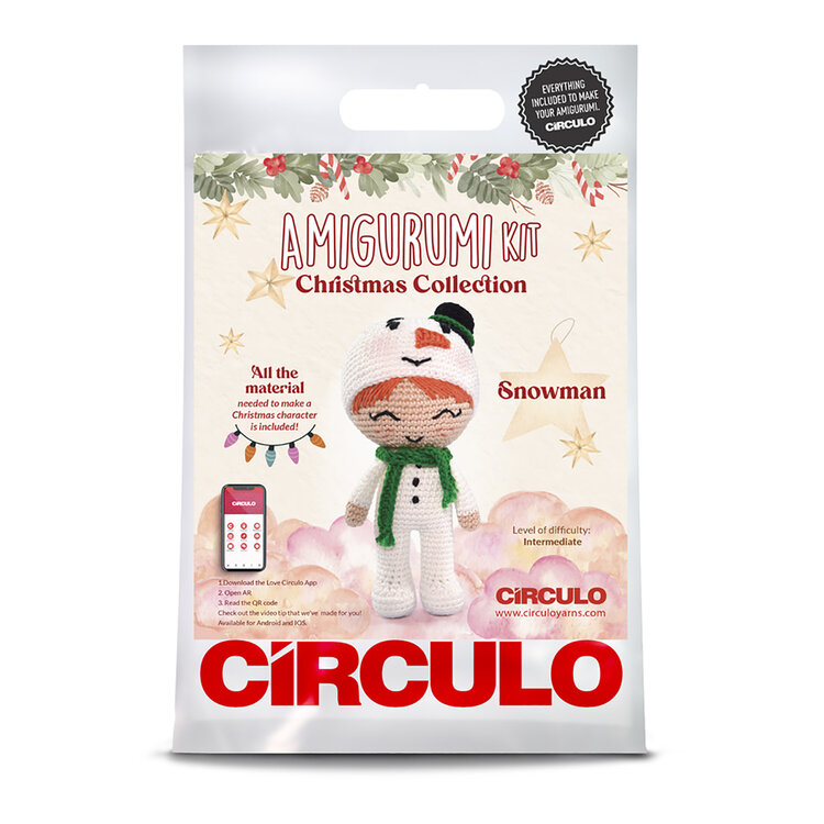 Circulo Christmas Crochet Kit (Snowman)