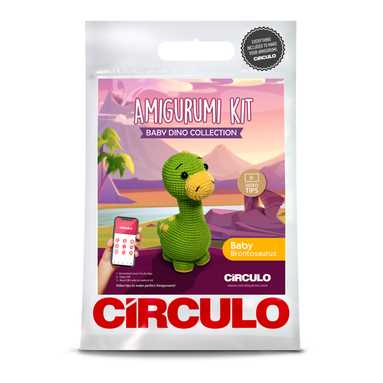Circulo Dino Crochet Kit (Brontosaurus)