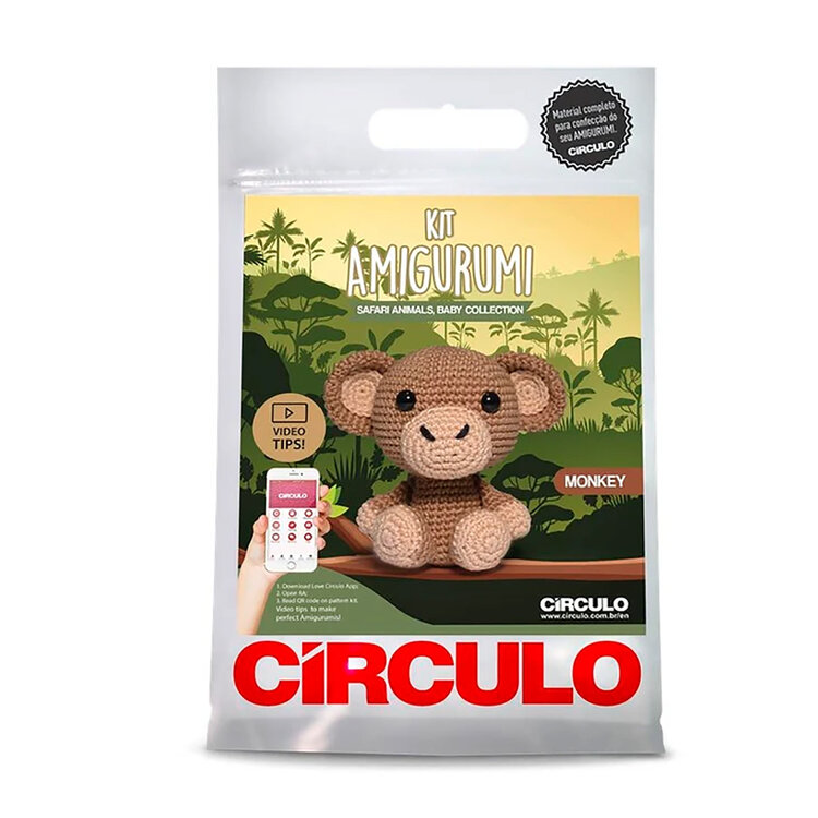 Circulo Safari Animals Crochet Kit (Monkey)