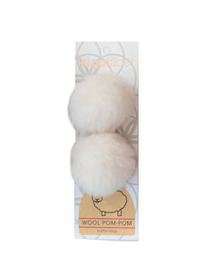 Ikigai Fiber Wool PomPom 6cm (White)