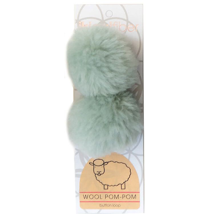 Ikigai Fiber Wool PomPom 6cm (Mint)