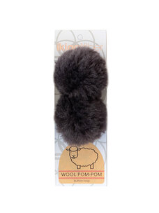 Ikigai Fiber Wool PomPom 6cm (Grey)
