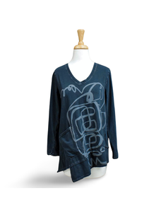 Inoah V-Neck Top (Black)