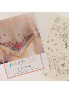 Ikigai Fiber Stick & Stitch Embroidery Pattern (Fleurish)