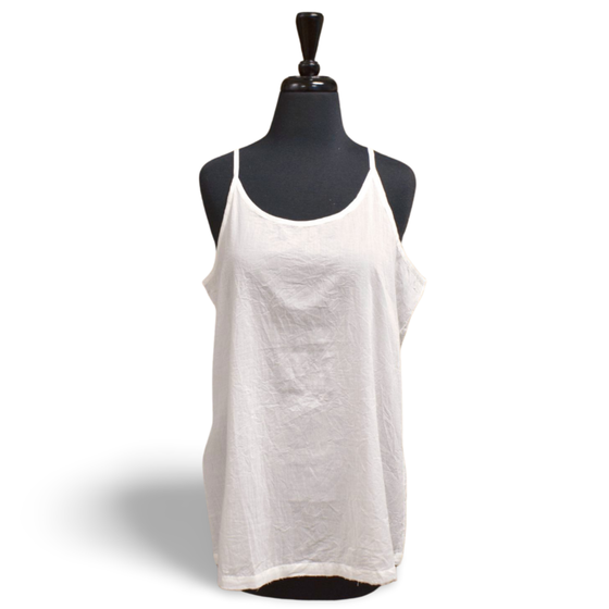 Linen Gauze Embroidered Top (White) - Sealed with a Kiss