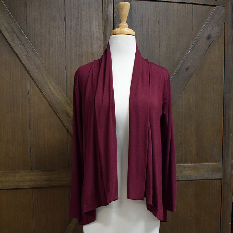 Inoah Waterfall Cardigan (Elderberry)