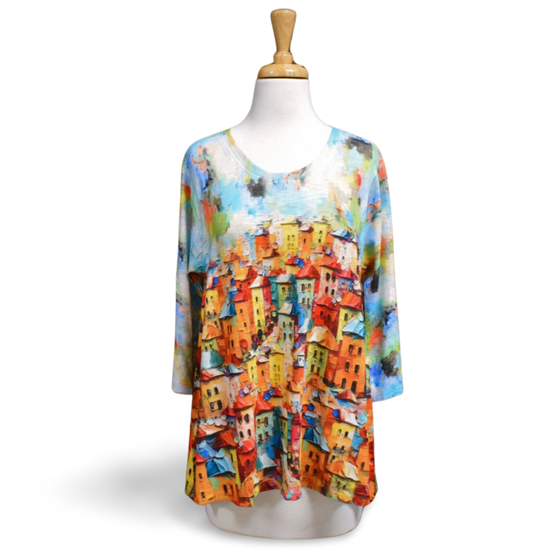 Inoah T1510BE Blue Iris Top