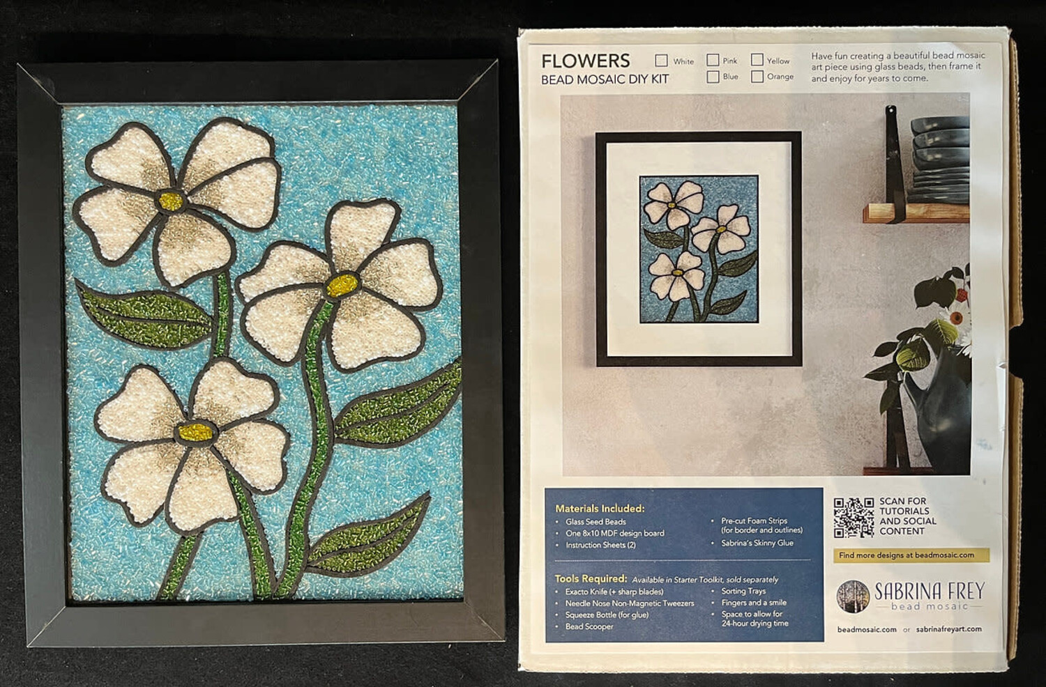 Bead Mosaic Kit (Flowers) - Sealed with a Kiss