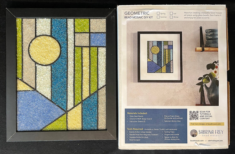 Sabrina Frey Bead Mosaic Kit (Summer Geometric)