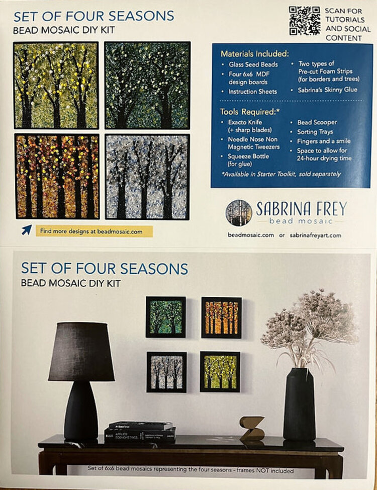 Sabrina Frey Bead Mosaic Kit (Set of Four Seasons)