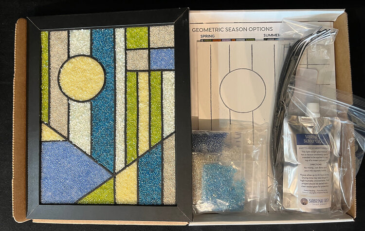 Sabrina Frey Bead Mosaic Kit (Spring Geometric)