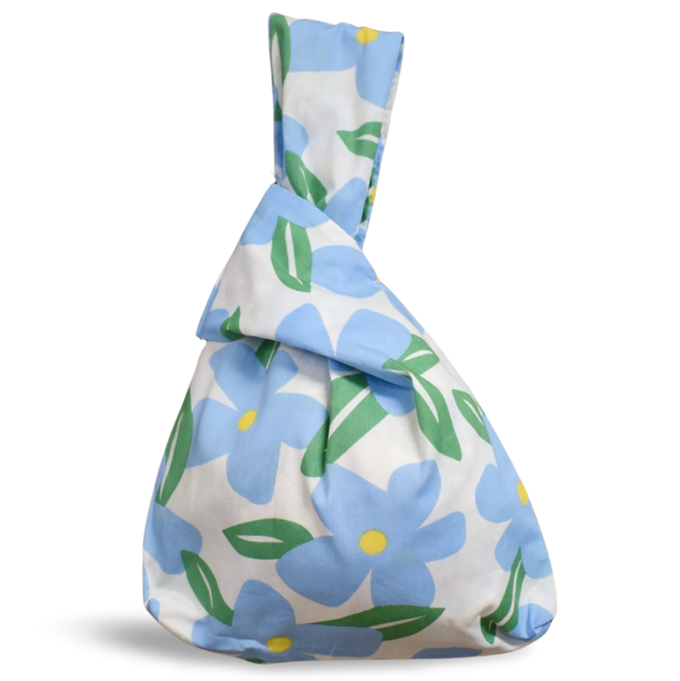 Dumpling Bag (Blue Flower)