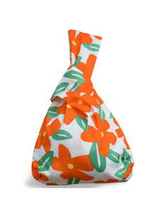 Dumpling Bag (Orange Flower)