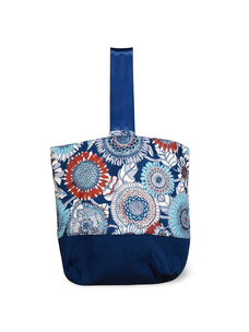 Fabric Tote (Navy Floral)