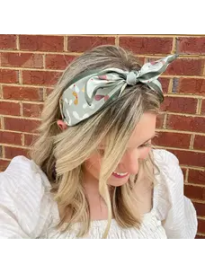 Gray Bird Label Whirlybird Headband (Olive)