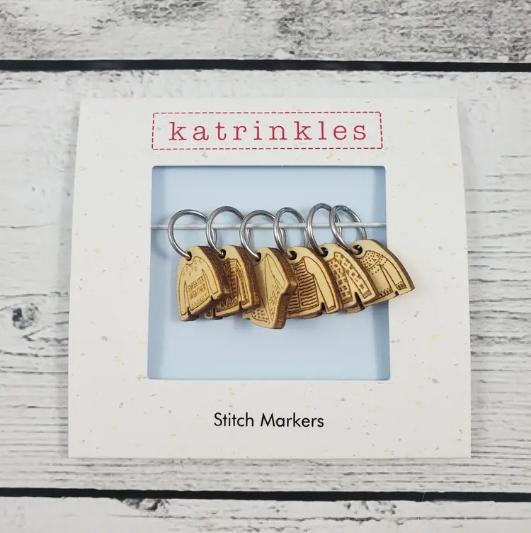Katrinkles Sweater Stitch Marker Set