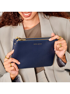 Katie Loxton Duo Pouch (Midnight Blue)