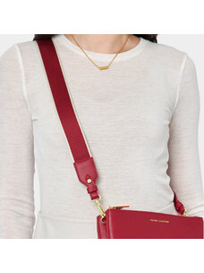 Katie Loxton Canvas Strap (Garnet Red Stripe)