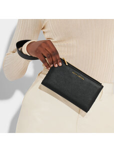 Katie Loxton Zana Fold Out Wristlet Purse (Black)
