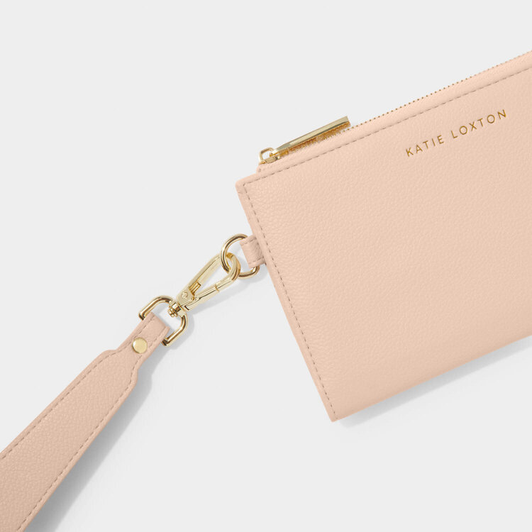 Katie Loxton Zana Fold Out Wristlet Purse (Nude Pink)