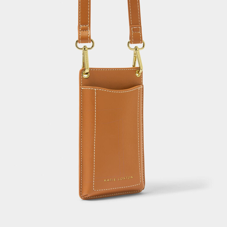 Katie Loxton Perri Phone Bag (Cognac)