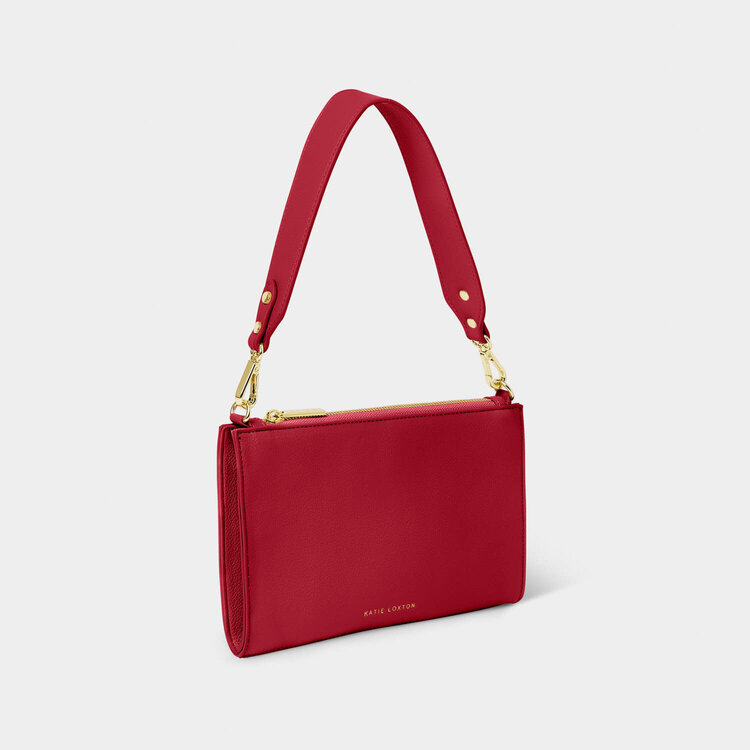 Katie Loxton Reya Shoulder Bag (Garnet Red)