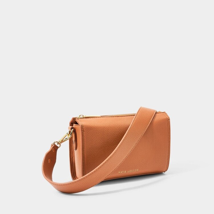 Katie Loxton Zana Crossbody Bag (Cognac)