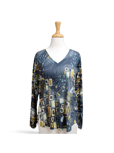 Inoah Drizzly V-Neck Top