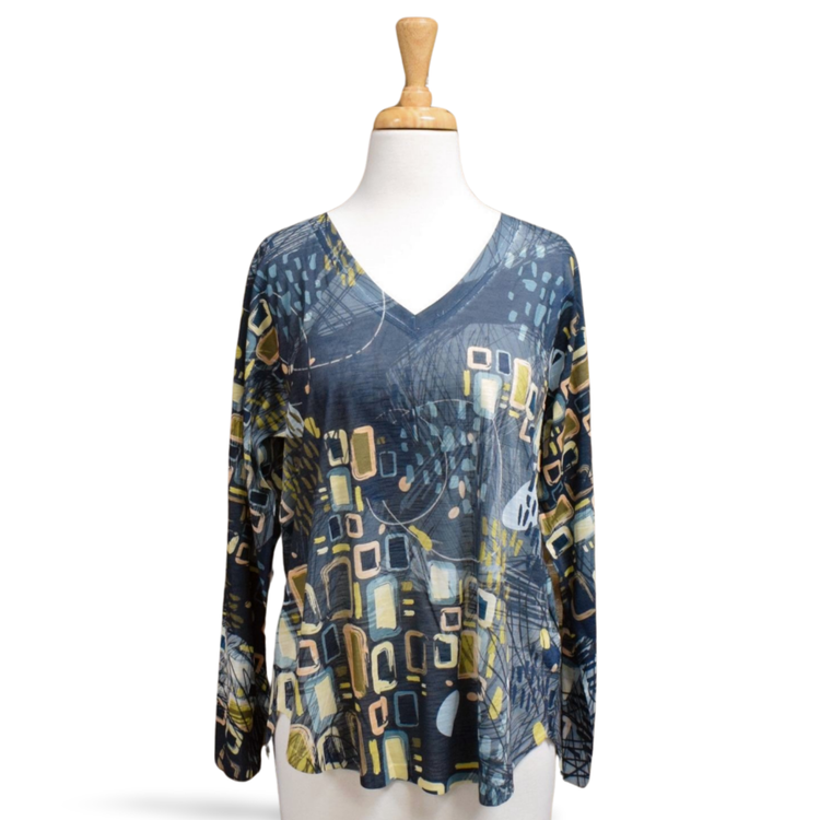 Inoah Drizzly V-Neck Top