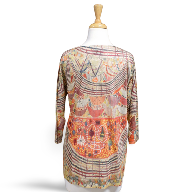 Inoah Henna V-Neck Top
